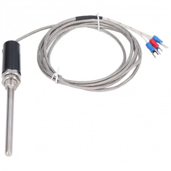 Thermocouple PT100 Cảm biến nhiệt độ PT100, đầu dò phi 7 dài 100mm 200mm 300mm dây dài 2m cảm biến nhiệt độ -50 420℃