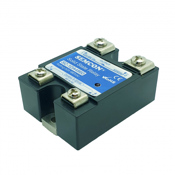 SC-1DA48100 SSR 1 Pha 100A Relay Bán Dẫn Output: 24-280Vac, Input: 3-32Vdc -