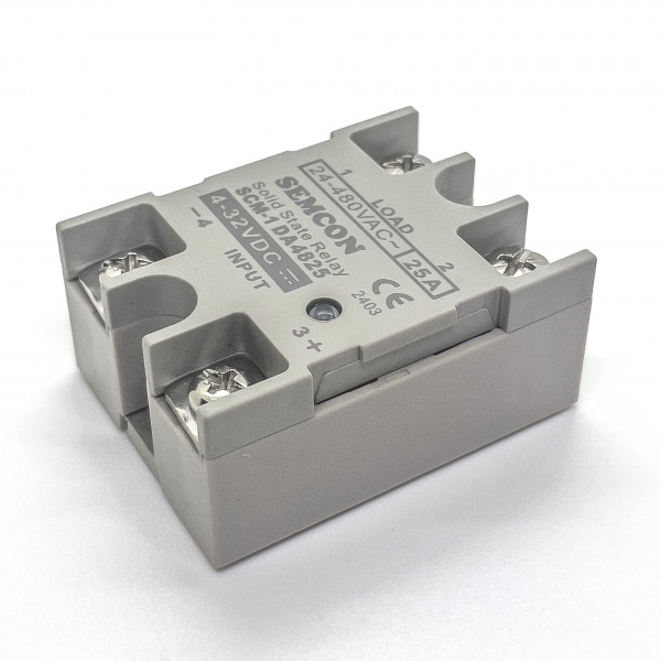 SC-1DA4825 SSR 1 Pha 25A Output: 24-280Vac, Input: 3-32Vdc -