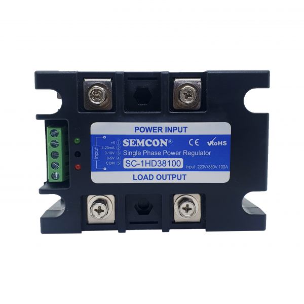 SC-1HD38100 Bộ Điều Khiển Công Suất 1 Pha 100A Output: 380Vac, Input: 4-20mA, 0-10Vdc, 0-5Vdc -