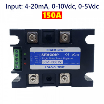 SC-1HD38150 Bộ Điều Khiển Công Suất 1 Pha 150A Output: 380Vac, Input: 4-20mA, 0-10Vdc, 0-5Vdc