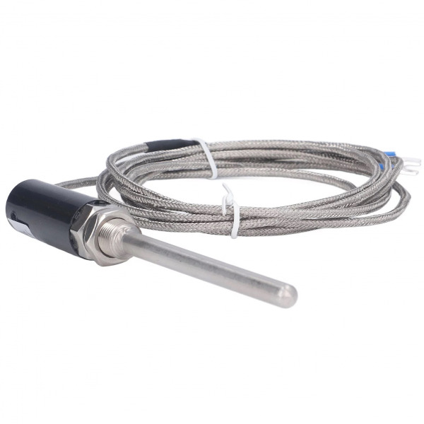 Thermocouple PT100 Cảm biến nhiệt độ PT100, đầu dò phi 7 dài 100mm 200mm 300mm dây dài 2m cảm biến nhiệt độ -50 420℃ -