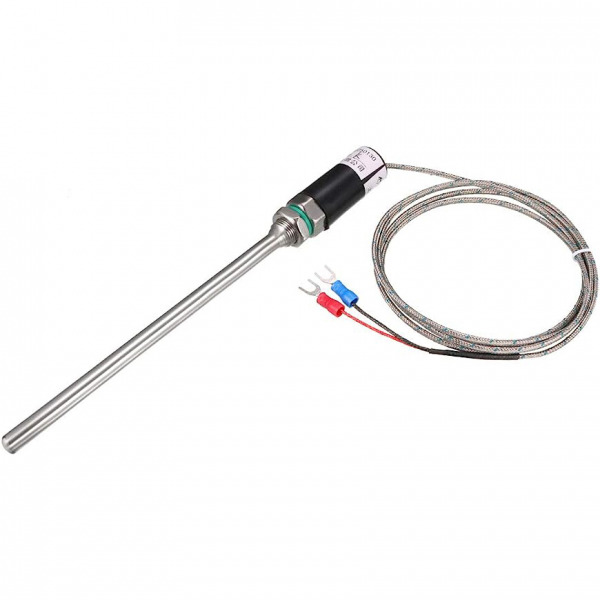 Thermocouple Type K Cảm biến nhiệt loại K, phi 7 đầu dò dài 100mm 200mm 300mmm, dây cáp dài 2m nhiệt độ -100 450℃